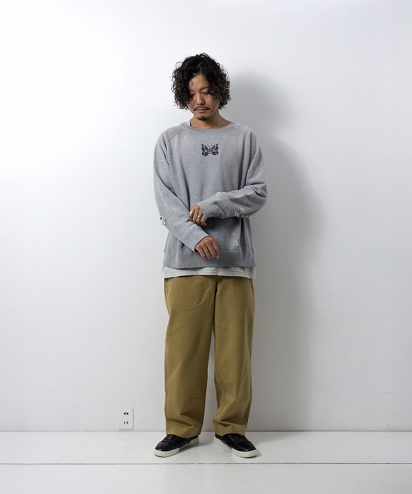 ニードルズ/Needles Deconstructed Sweat Shirt - Cotton French Terry