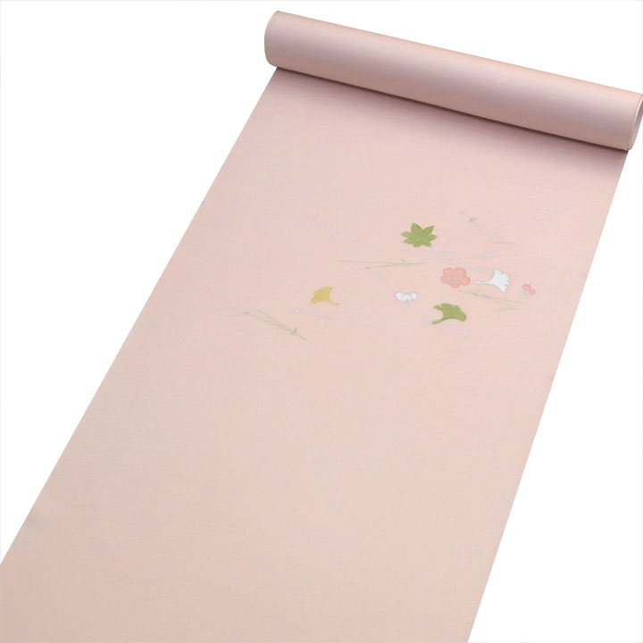 本染塩瀬 染め九寸名古屋帯【季節を彩る花模様】 [221124-nizaobi-4