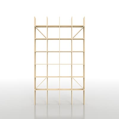 Shelf 壁一面の本棚 奥行350mm 縦7コマ×横4コマ|margherita