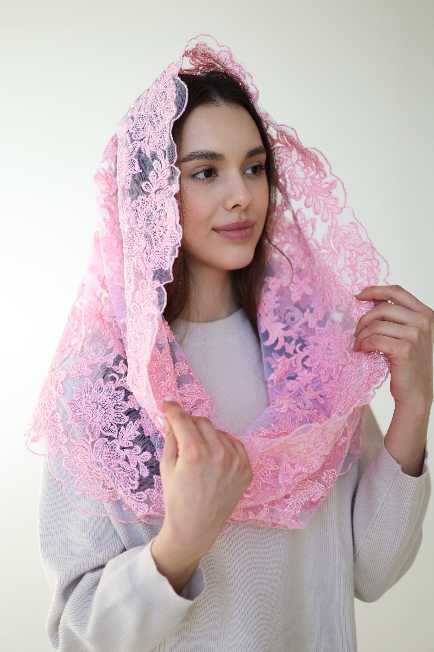 PINK CHAPEL VEIL – MariaVeils