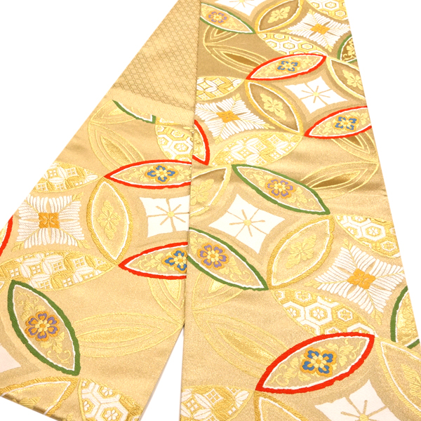 オンラインカタログ]志都香 西陣織 振袖用袋帯 金 成人式 正絹 七宝