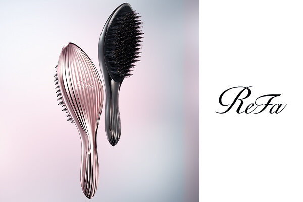 ReFa リファ】AILE BRUSH RAY ヘアブラシ ブラック 天然毛でみがく