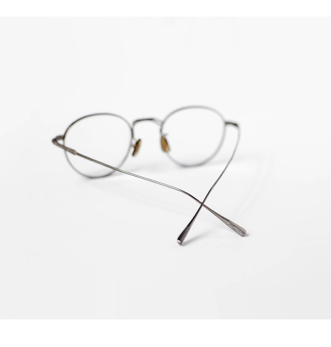 内藤熊八作 ボストンフレーム チタン N-303 日本製 鯖江 メガネ 度付き