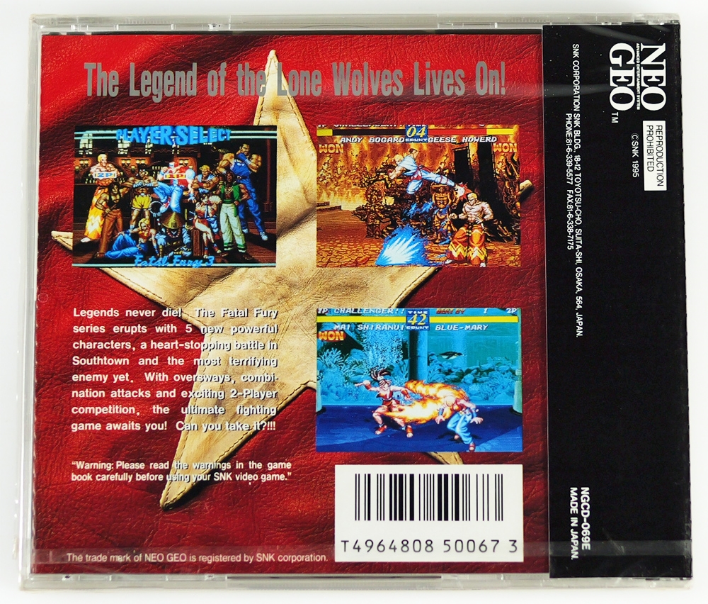 NeoStore.com - Fatal Fury 3 English Neo-Geo CD