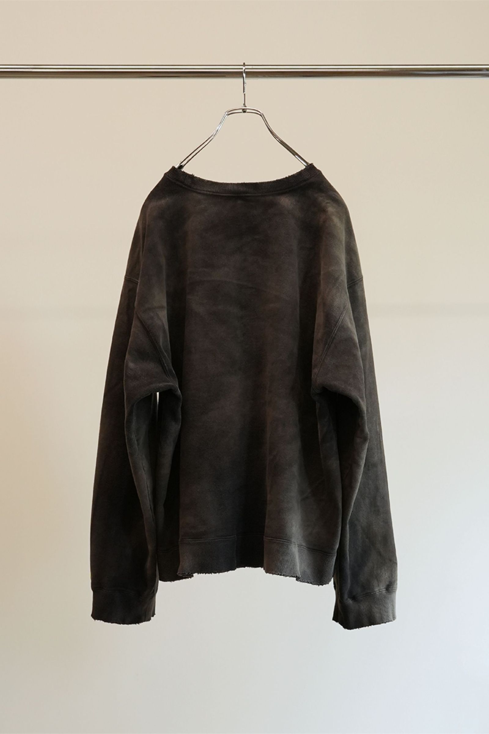 ANCELLM - UNEVENNESS SWEAT SHIRT | BLACK | スウェット | NapsNote