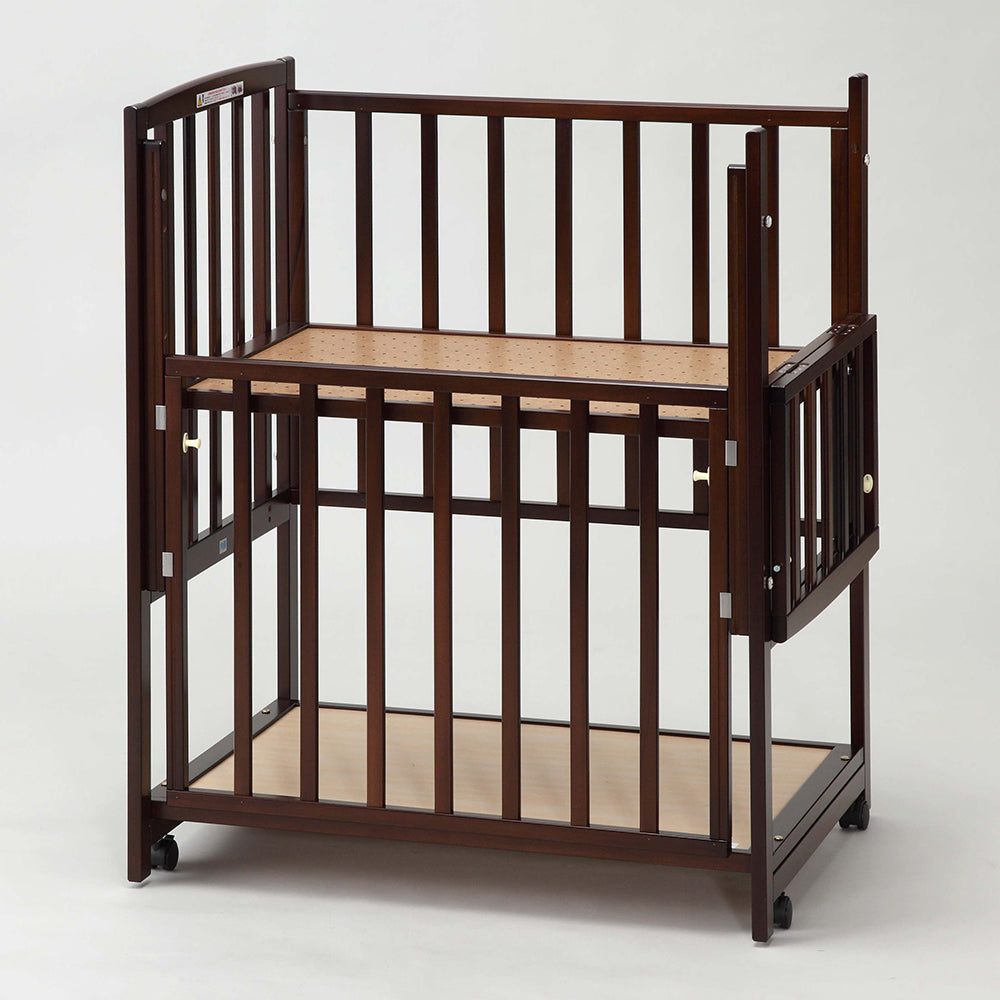 コンパクトベッドツーオープン(収納棚付)【ミニベッド】 DY-211