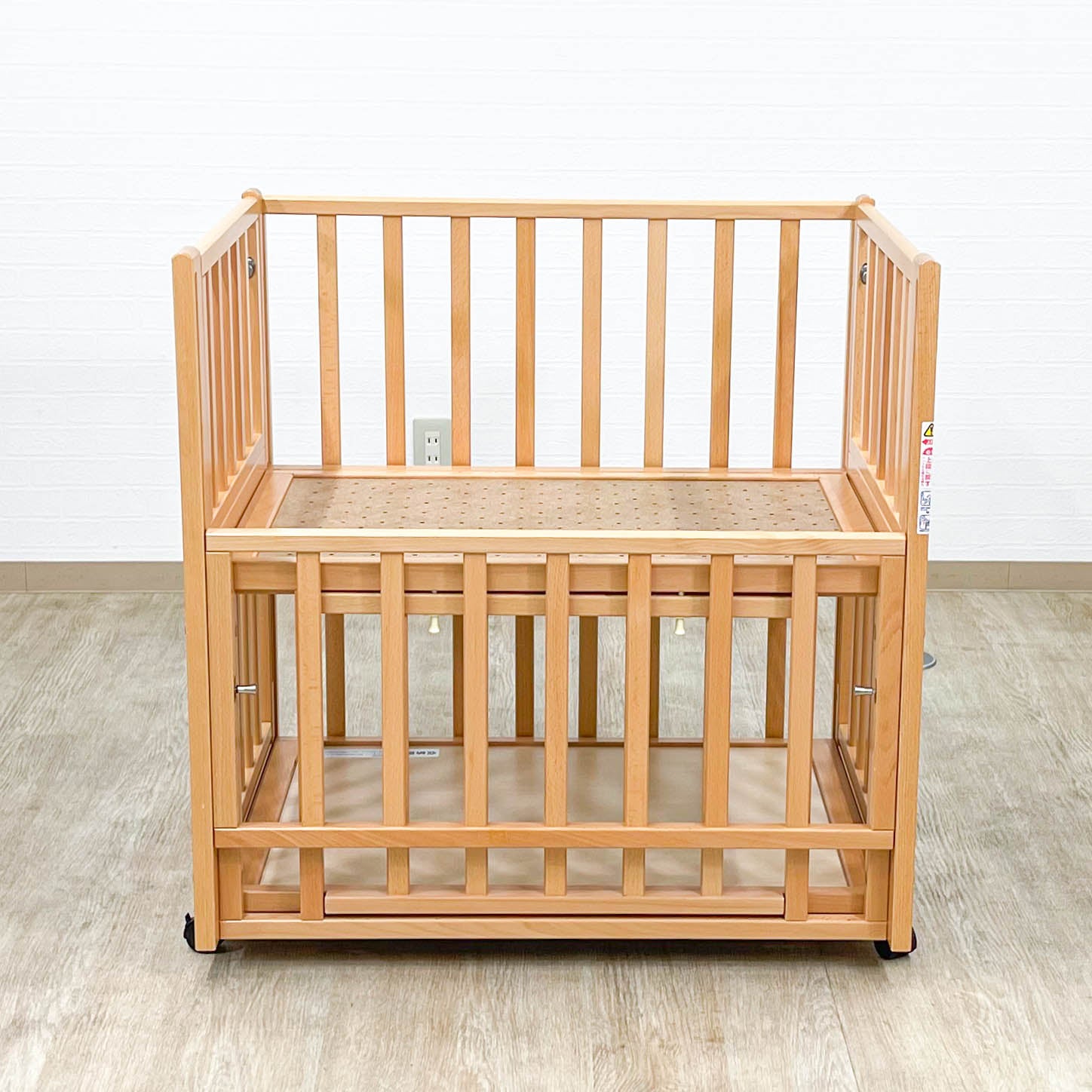 ヤマサキ With mini タイニーサイズ 添い寝 ロータイプ ベビーベッド