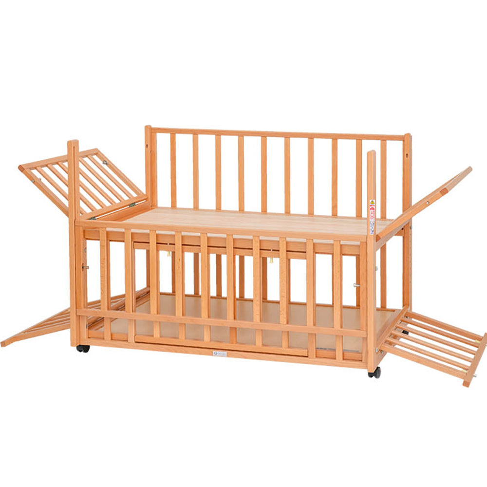 綺麗☆ 大和屋 ベビーベッド ハイタイプ♪ すのこ床板＆棚板♪ 早い者