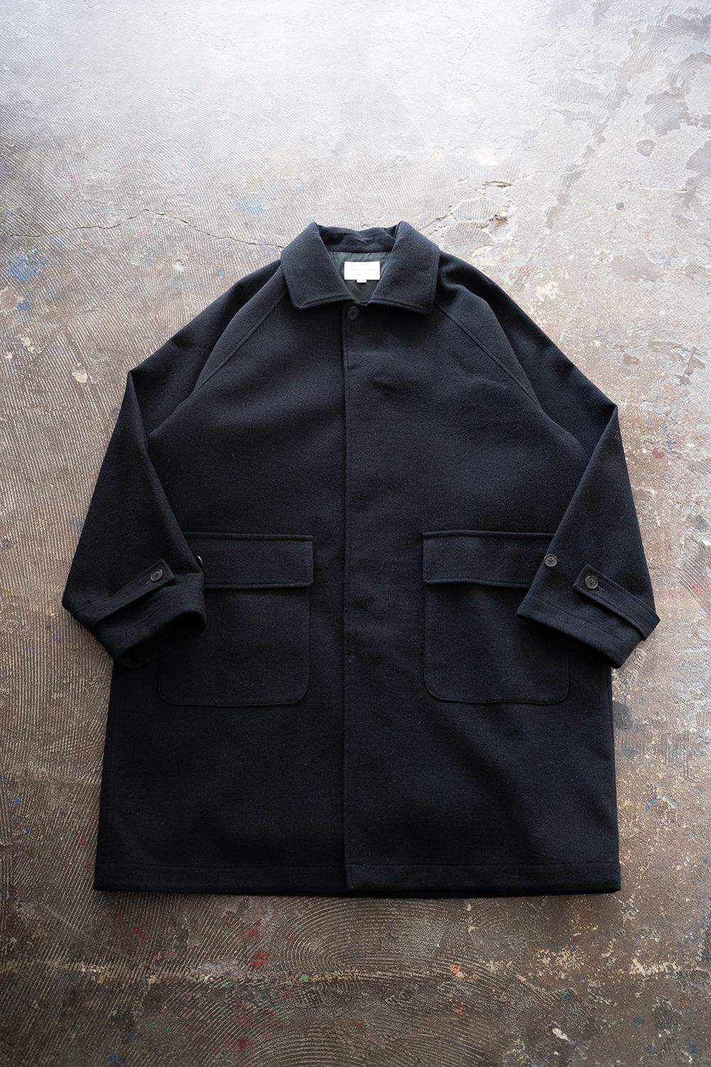 STILL BY HAND - 【ラスト1点】【25AW】ウール×ナイロンステンカラー