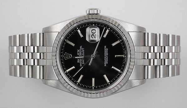 Rolex Stainless Steel Oyster Perpeptual DateJust - Black Dial (1994)