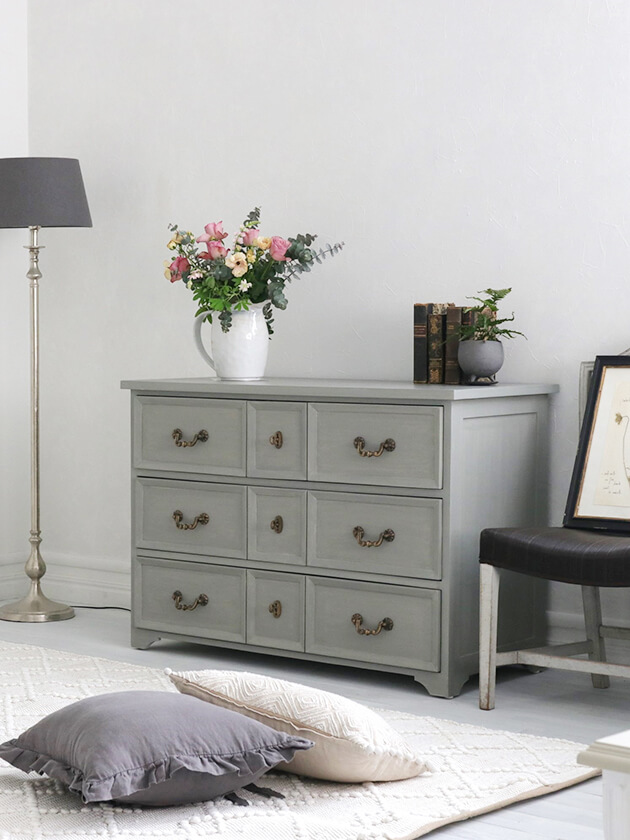 BLANC D'IVOIREチェストJEANNEグレーストーン