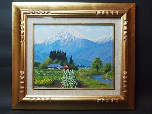 作:全和鳳 『百済観音』 F4号 油彩画 作:全和鳳 『百済観音』