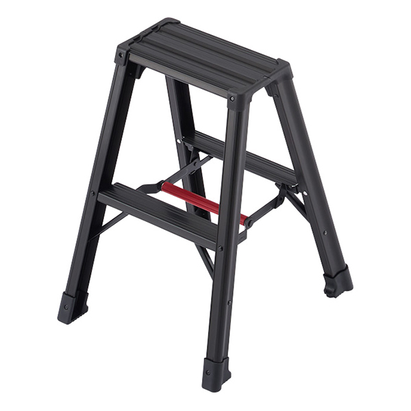 長谷川工業 軽量専用脚立 脚軽 黒 2段 H600mm - 調理器具のSHOKUBI