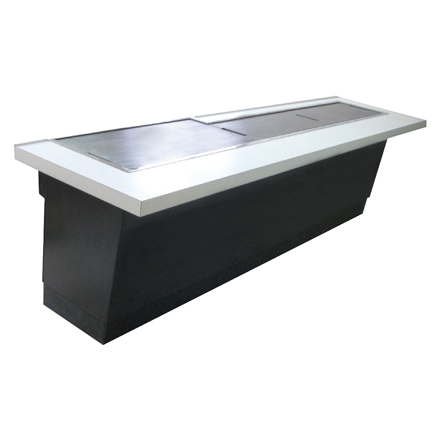 お好み焼きカウンター ラインミガキ メイン鉄板付タイプ 都市ガス＜13A