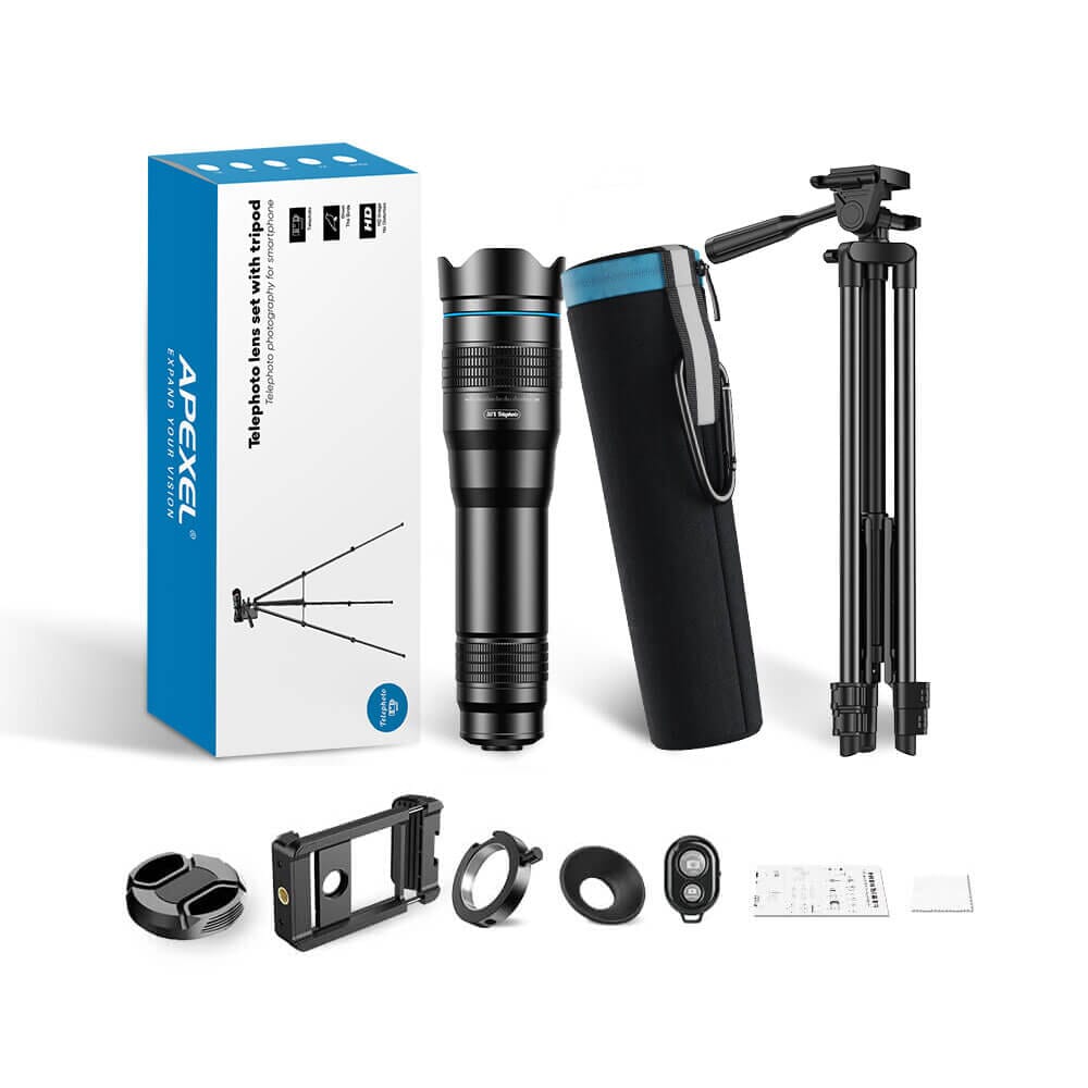 強化版36倍スマートフォン用望遠レンズキット – APEXEL公式