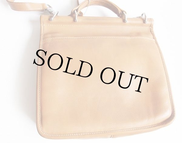 USA製 COACH オールド コーチ 2WAY レザー ショルダーバッグ タン