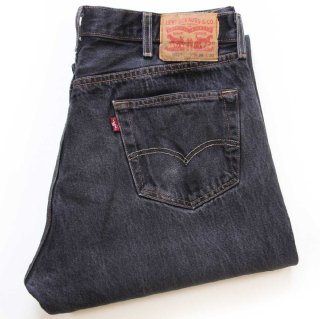 90s USA製 Levi'sリーバイス 501 先染め ブラック デニムパンツ w42