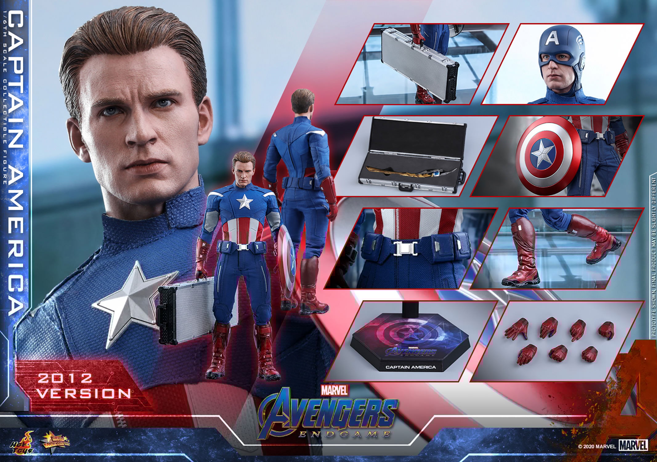 Captain America (2012 Version) Sixth Scale Figure by Hot Toys