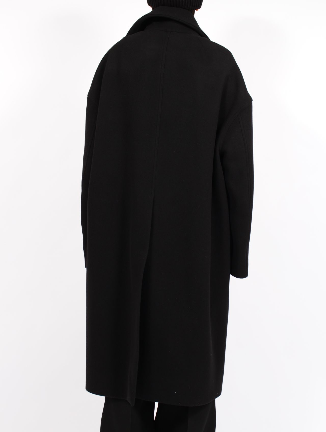 RICK OWENS - 【25AW】メルトン生地 ドラキュラカラー コート