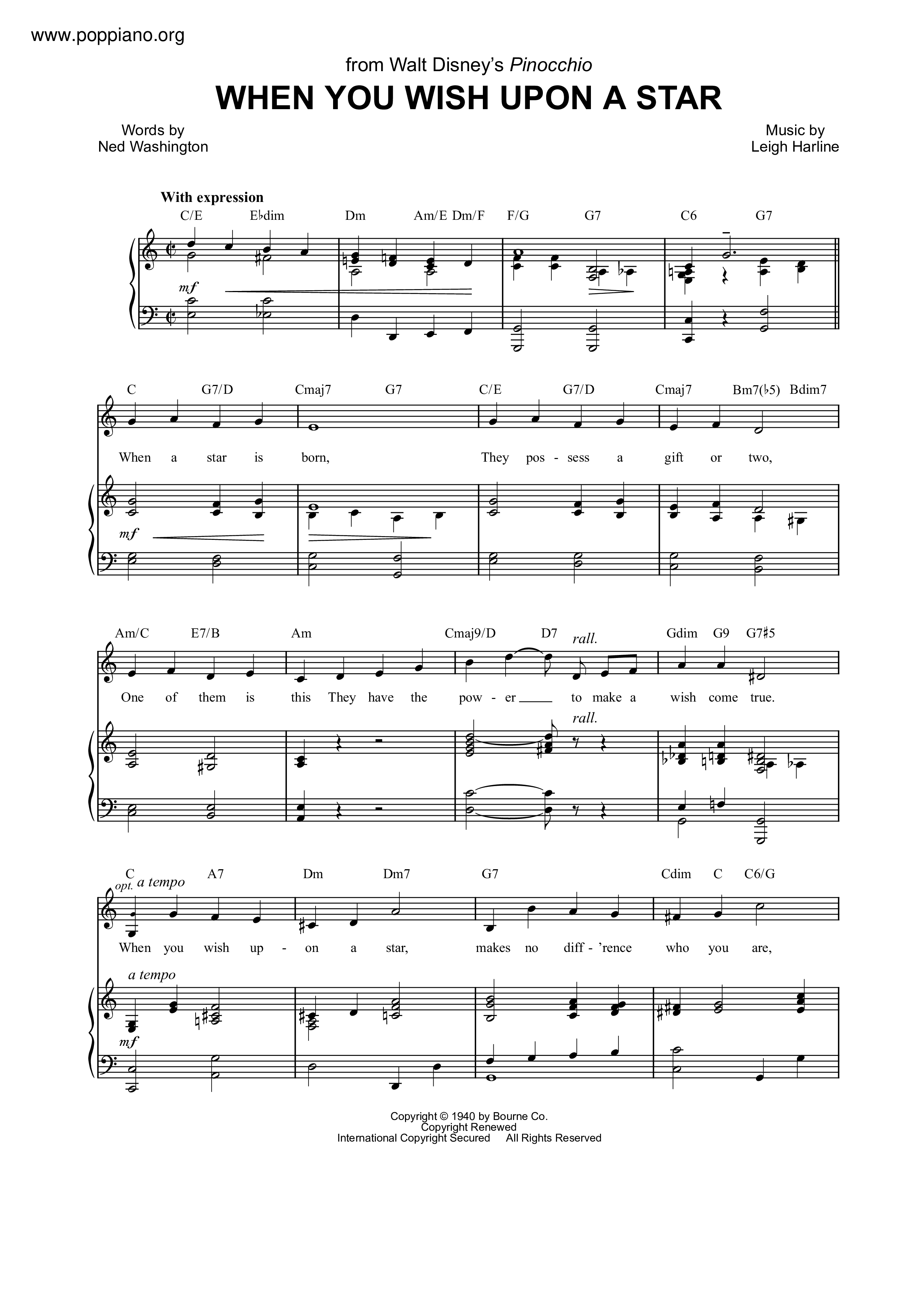 大幅値下げ‼︎ディズニー名曲￼‼︎星に願いを✨（2parts）オルフェウス