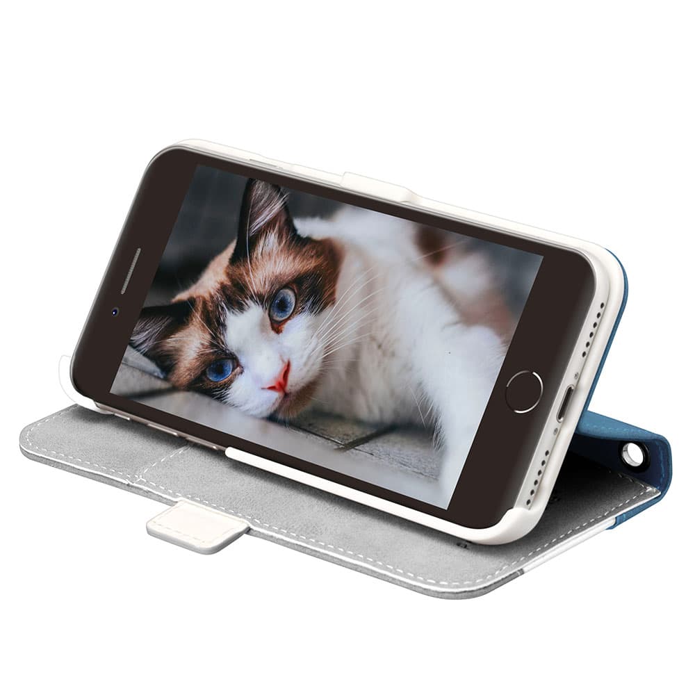 iPhone SE 第3世代 フリップカバー [ブルー]｜株式会社PGA