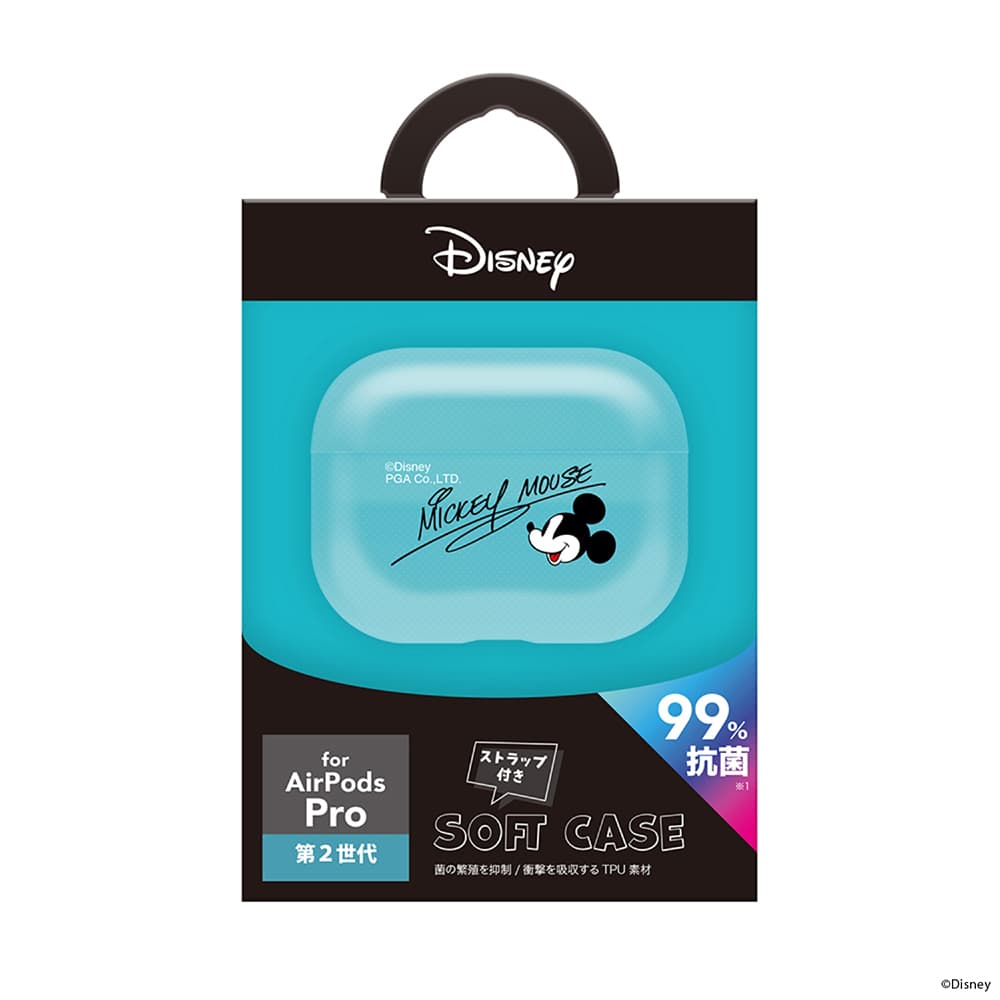 AirPods Pro(第2/1世代)用 抗菌ソフトケース [ミッキーマウス]｜株式