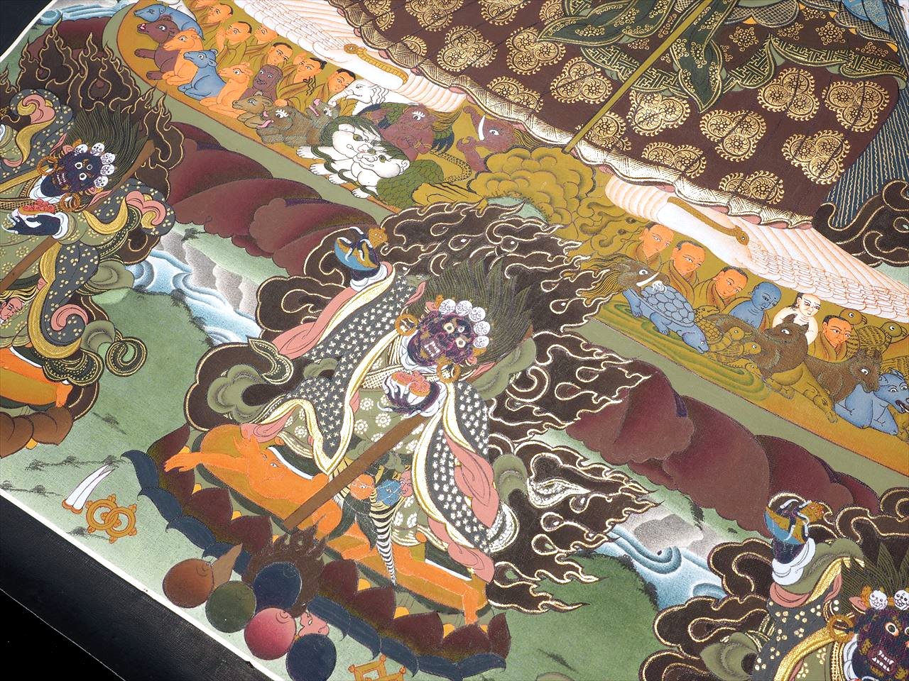 ◇現地より直送！職人による肉筆◇貴重な本物・曼荼羅（マンダラ