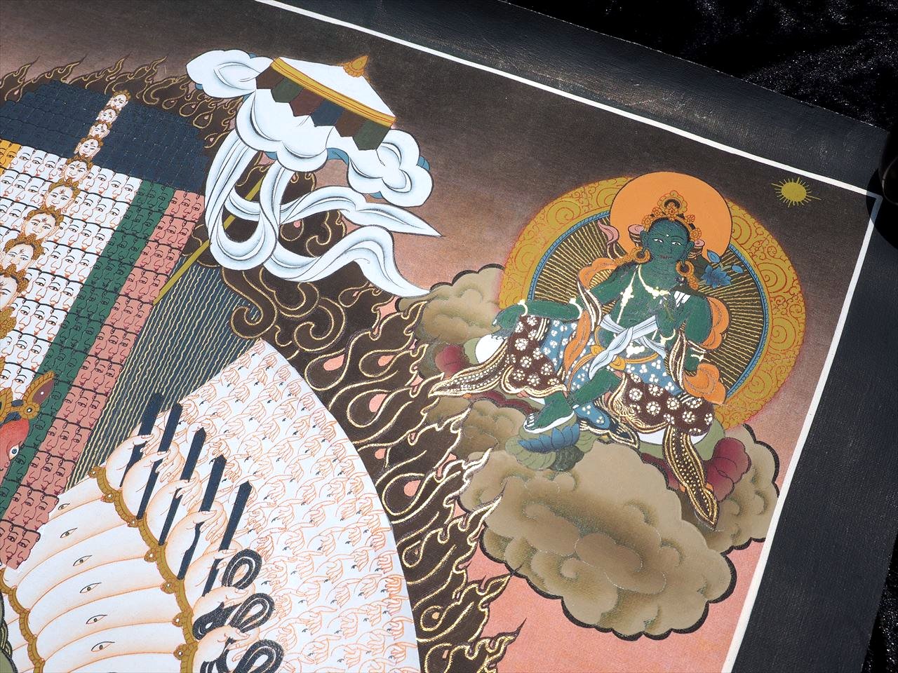 ◇現地より直送！職人による肉筆◇貴重な本物・曼荼羅（マンダラ