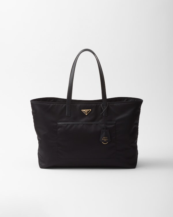 Black Prada Re-edition 1978 Large Re-nylon And Saffiano Leather