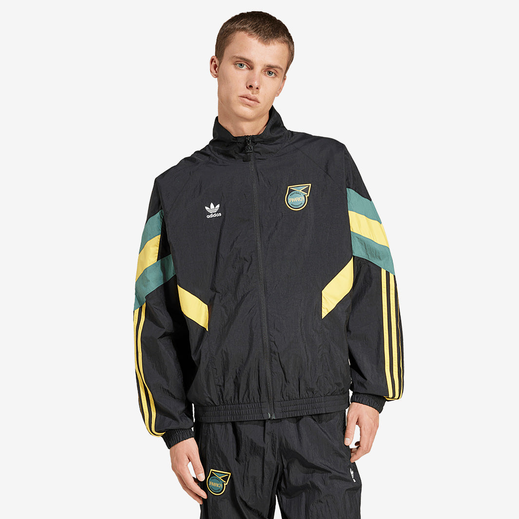 adidas Originals Jamaica Track Top - Black - Mens Replica
