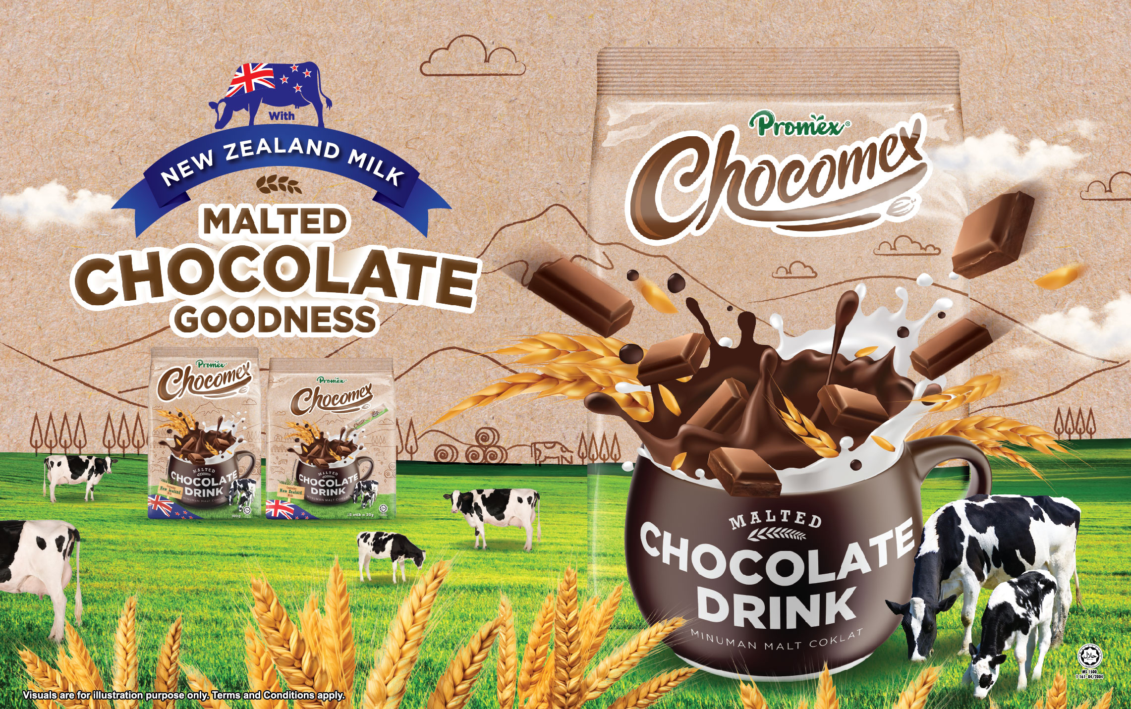 Promex Chocomex Malted Chocolate Drink Media Kit English - Promex