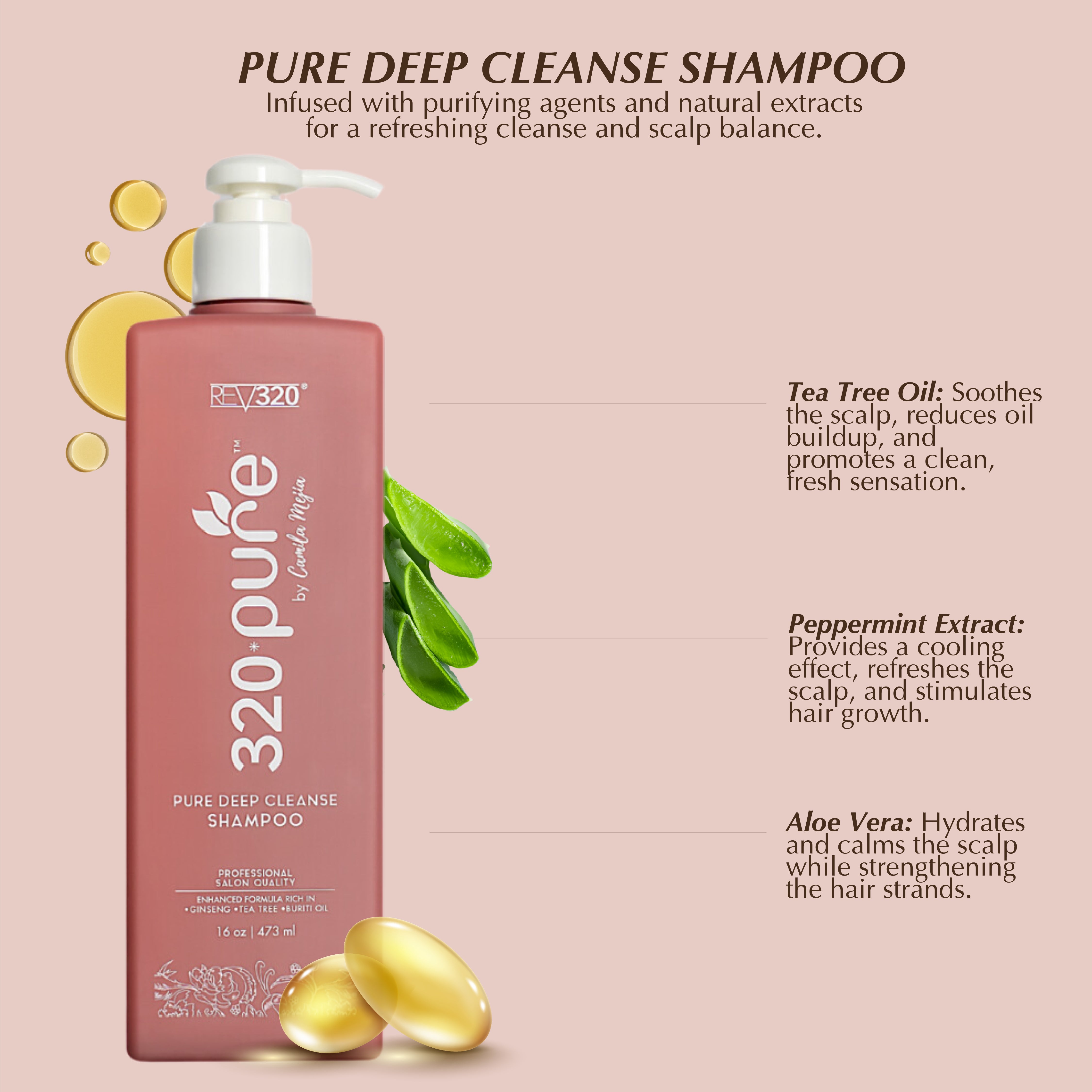 Pure Deep Cleanse Shampoo | Clarifying & Refreshing – REV320