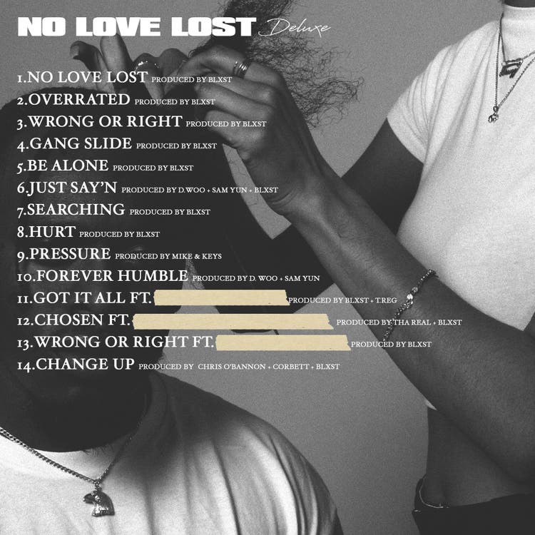 Blxst brings forth deluxe version of 'No Love Lost' album