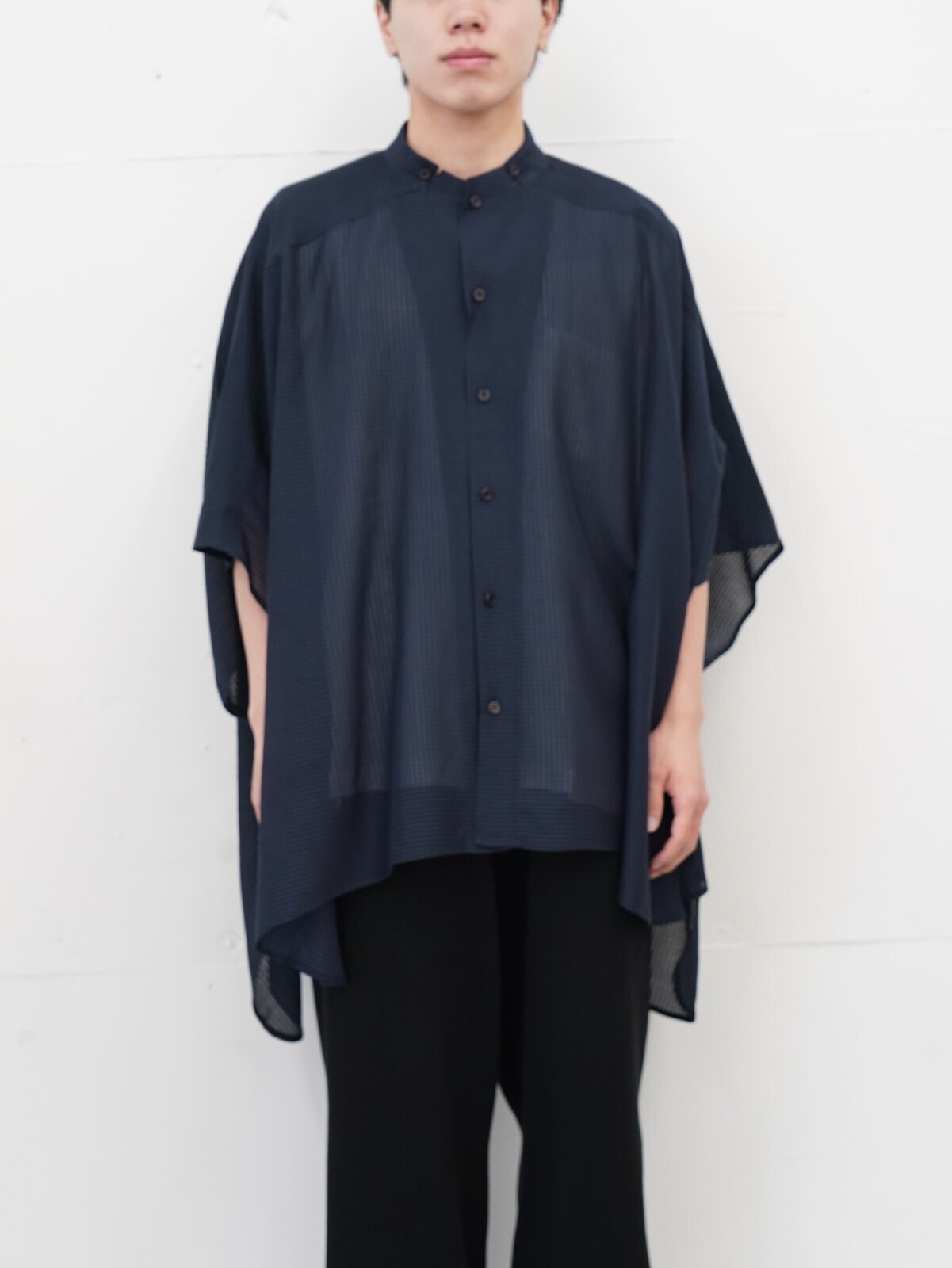 スタンドカラーシアーポンチョシャツ - セブンバイセブン メンズ｜公式