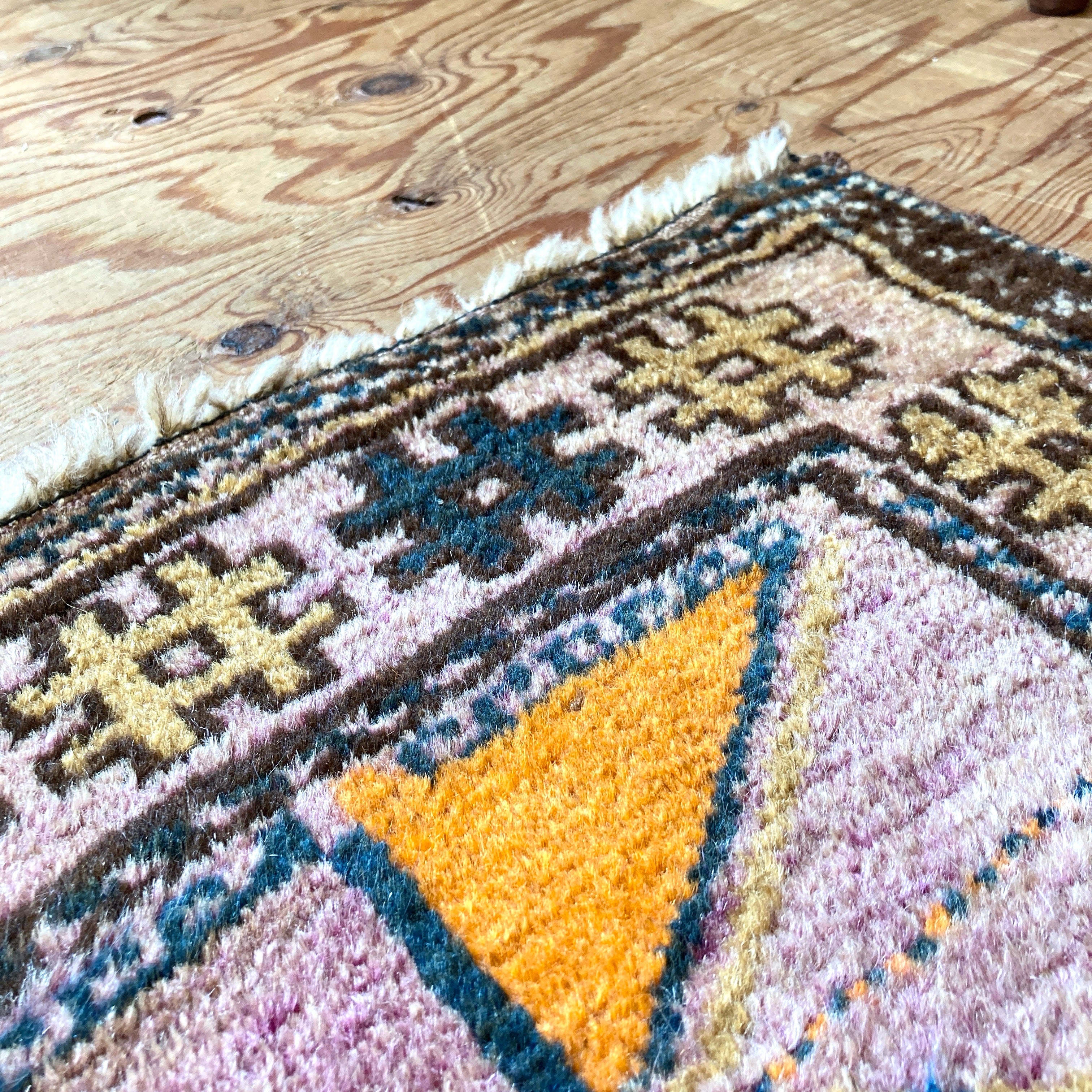 トライバルラグ ウール アフガニスタン ヴィンテージ 中古 ラグ敷物