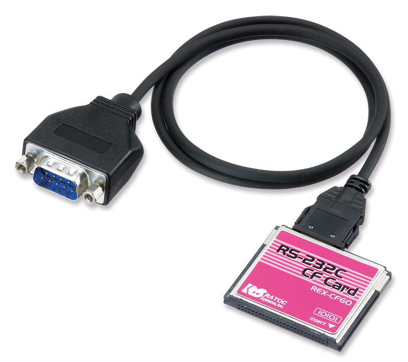 PCカードスロットとCFカードスロットの両方で使える RS-232C