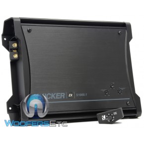 ZXS1000.1 - Kicker Monoblock 1000W RMS Class D ZX Series Amplifier