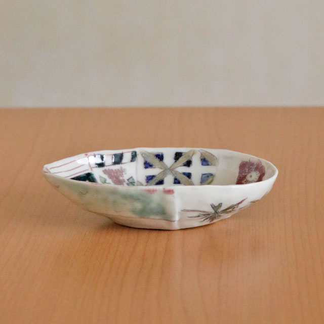 砥部焼の和食器 生石窯の小皿【砥部工房 からくさ】