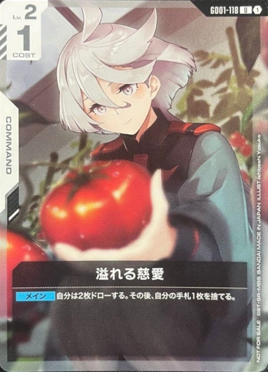 溢れる慈愛【ガンダムカードゲーム高価買取価格査定：CBトレコロ】