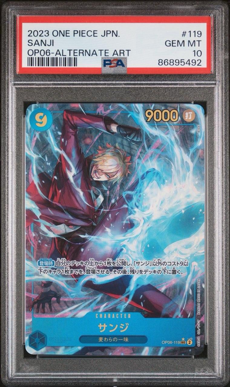 SHOP PSA 10 SANJI OP06-119 ALT ART JAPANESE ONE PIECE CARD – TCGHOBBY