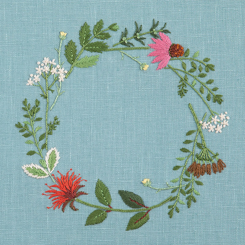 青木和子のstitch calender 2022」キットシリーズ［7・8月］ハーブの