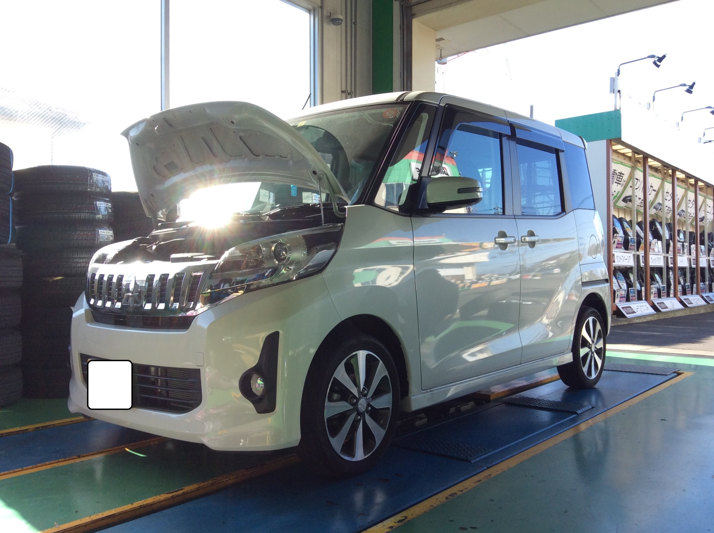 三菱 eKｽﾍﾟｰｽ B11A 車高調取付け他～ | 店舗おススメ情報 | タイヤ館