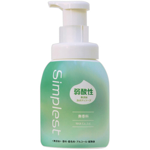 たのめーる】マックス Simplest 弱酸性無添加泡ボディソープ 本体