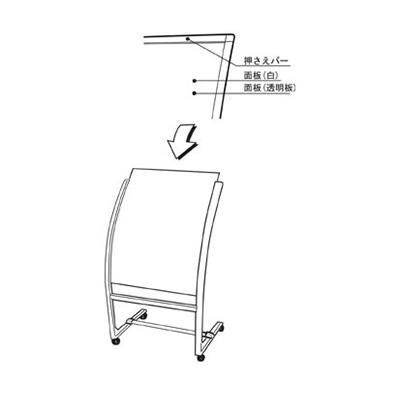 スタンド看板】RXカーブサインRX-71 ポスター差替タイプ | 看板の激安