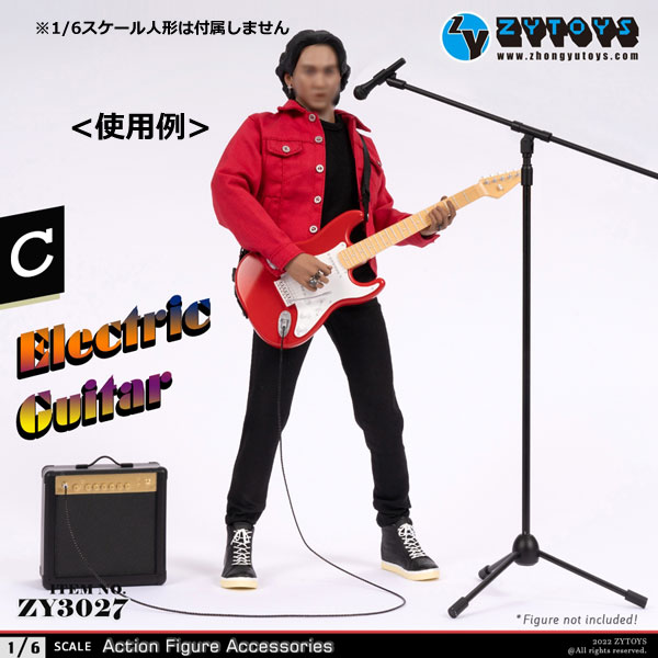 ZYTOYS】ZY3027 ABCD 1/6 Electric Guitar エレキギター＆アンプ