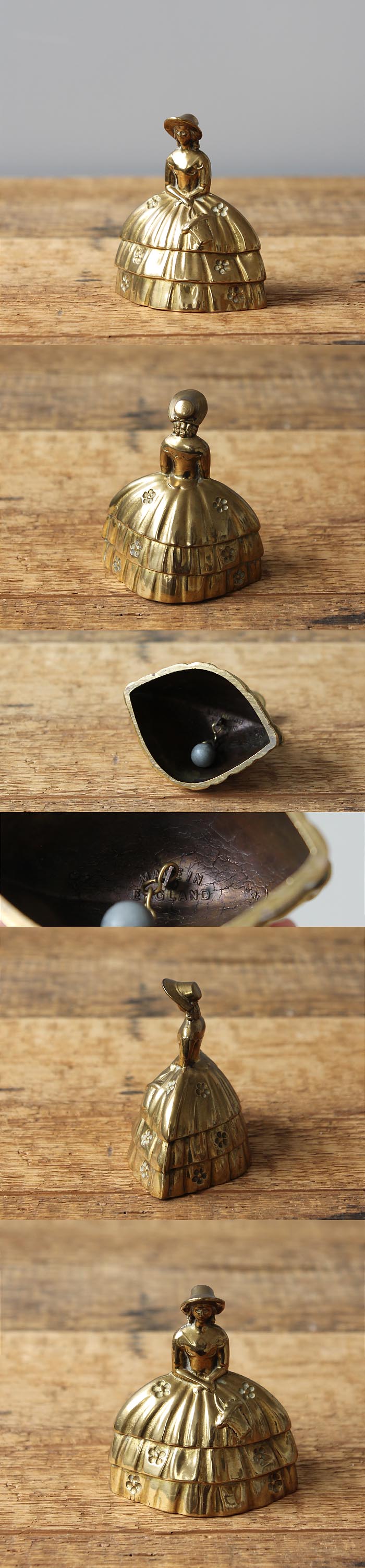 イギリス アンティーク ブラステーブルベル ディナーベル 英国製