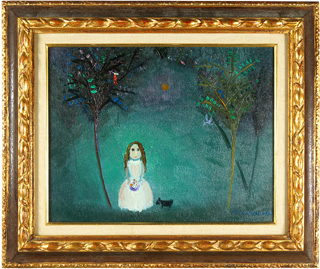 塙賢三「森の中の少女」 | 山田書店美術部オンラインストア