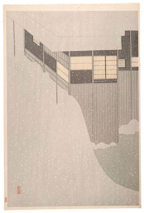 小村雪岱の見立寒山拾得 版画（エスタンプ） 小村雪岱の見立寒山拾得