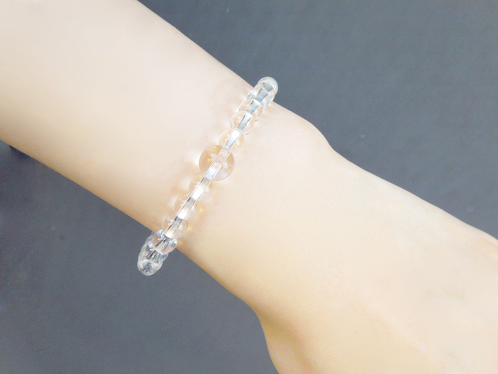 水晶6mmブレス共仕立 お数珠の安田念珠店へ｜総本山御用達 安田念珠店