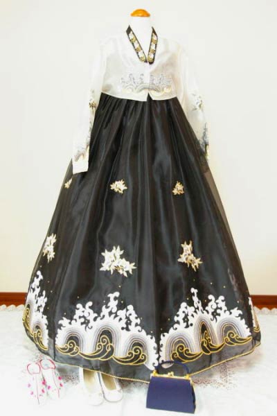 319_チマチョゴリレンタル韓服化繊_バスト86～94cm_身長+靴高さ164